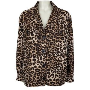 NWOT. Anine Bing Bing leopard jacket. Anine Bing Flynn jacket. Leopard jacket.